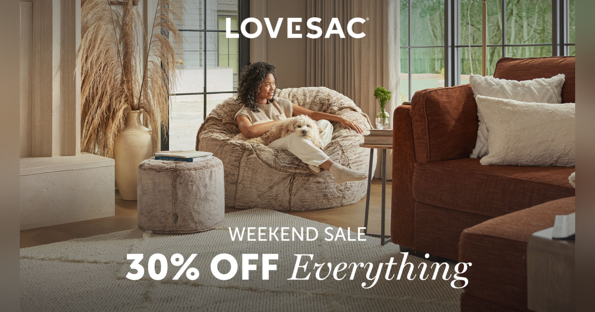 Lovesac Weekend Sale Bridge Street Town Centre